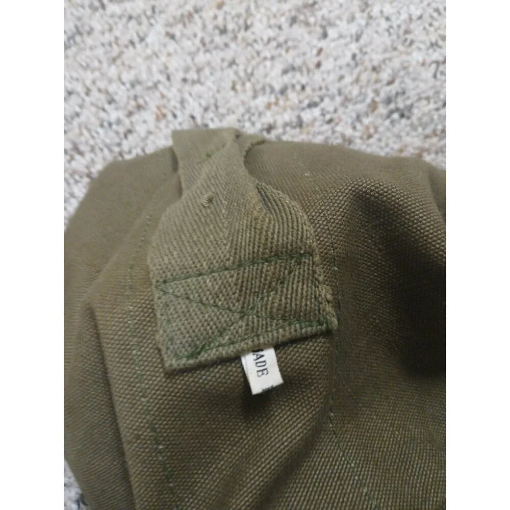 Vintage US Military  Canvas Duffle Duffel‎ Bag Olive Green!!!